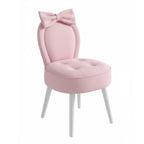 Pink Bow Vanity Chair
