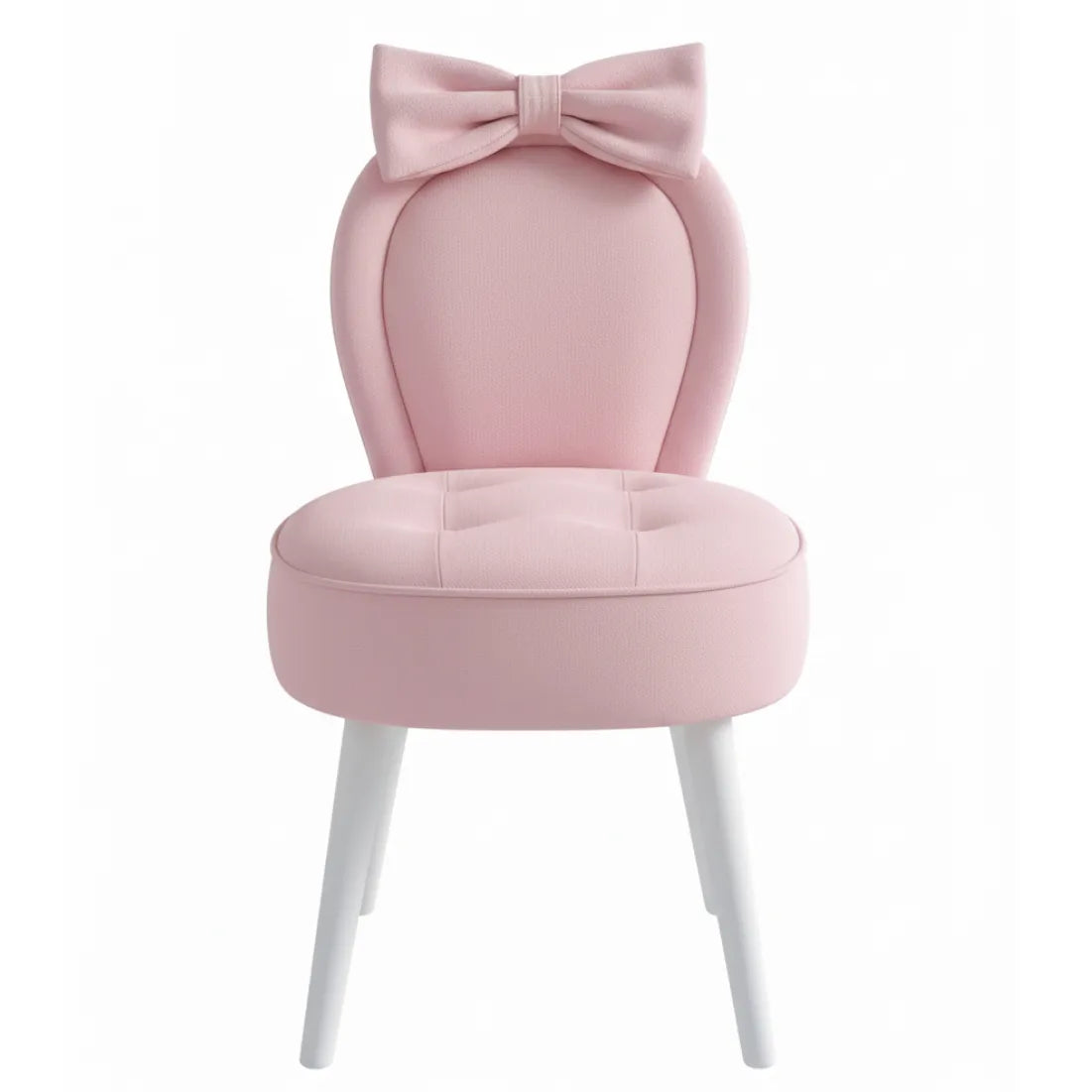 Pink Bow Vanity Chair
