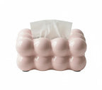 Pink Ceramic Tissue Box Cover