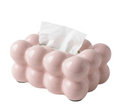 Pink Ceramic Tissue Box Cover