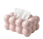 Pink Ceramic Tissue Box Cover